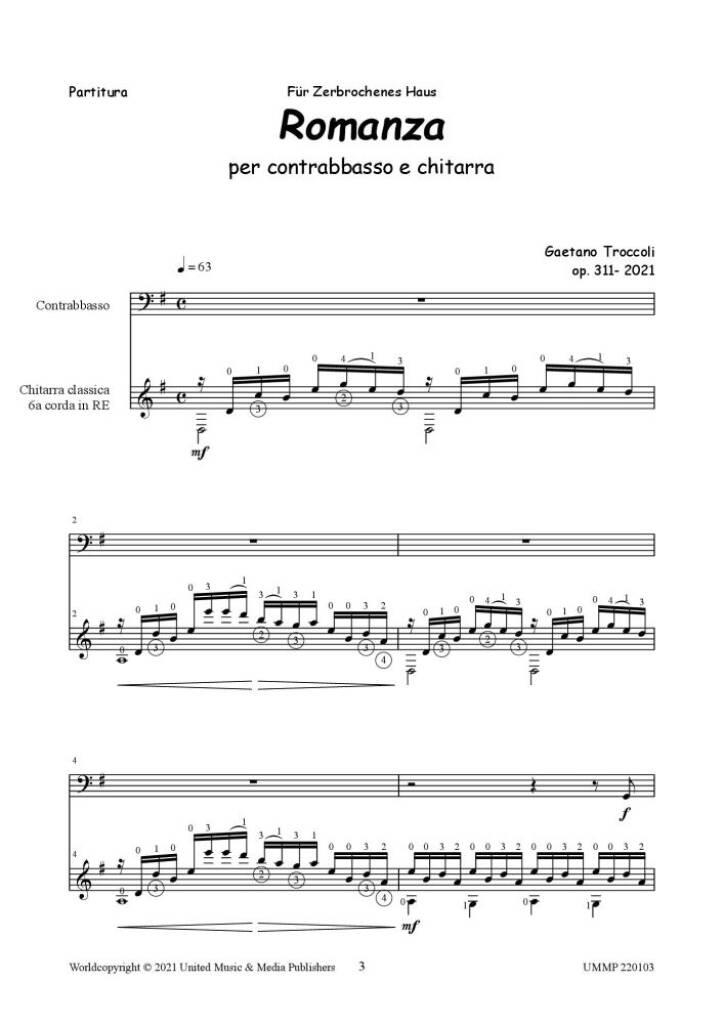 Romanza for Guitar and Double Bass